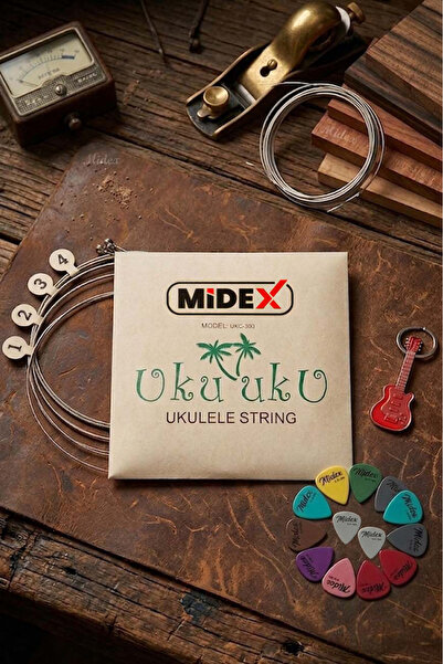 Midex UKC-300 Ukulele Wire 1 Set (Pena Gift)