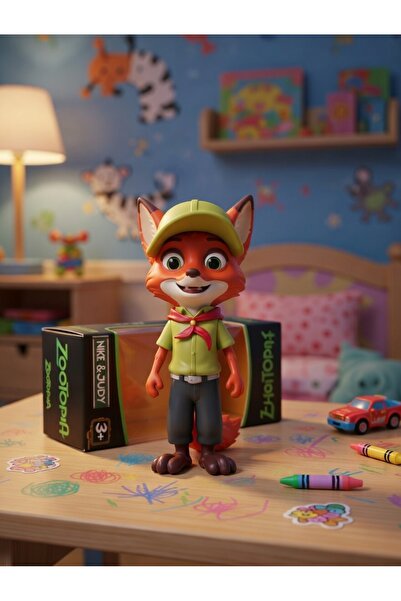 Natavanbutık 🦊 Zootopia Nike&Judy Hayvanlar Şehri 🦊Nick Wilde Figür Oyuncak 🦊