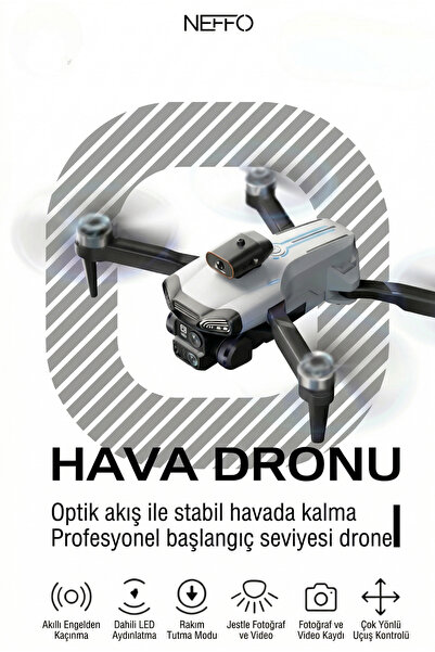 NEFFO GPS Drone | Çift Kamera, Engelden Kaçınma, FPV Canlı Görüntü & Taşınabi...