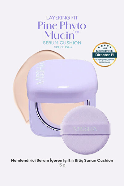 Missha Velvet Finish Layering Fit Pine Phyto Mucin Serum Cushion Spf30 Pa++ (...