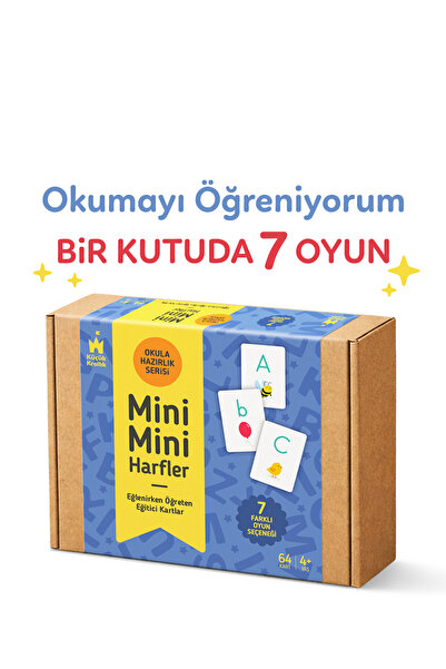 Küçük Krallık Harfler Seti | 64 Harf Kartı | 7 Oyun