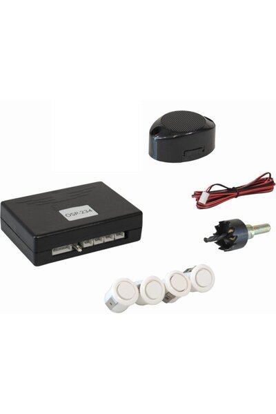 AEM AEMPART Araç geri park sensörü bip bip ses ikazlı beyaz 18mm göz