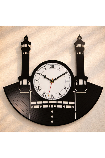 Handmade Ramadan Gift Custom Design Vinyl Record Clock – Islamic Wall Art