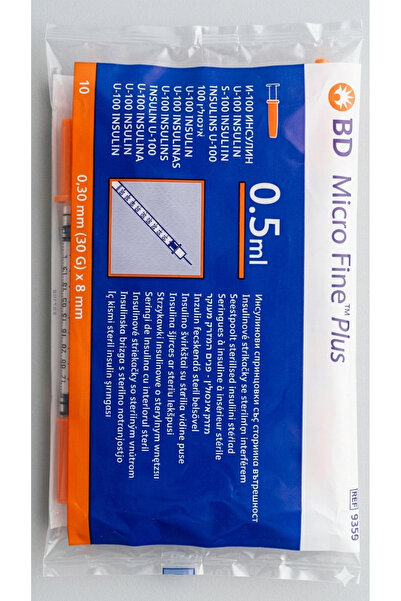 bdfine kliniksarf Microfine 10 Adet(1PAKET) mezoterapi prp Enjektörü 0,5 ml 3...