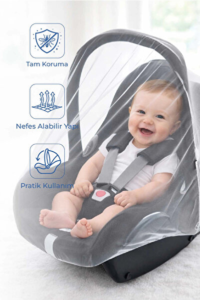 Infant Carrier Fly Screen White