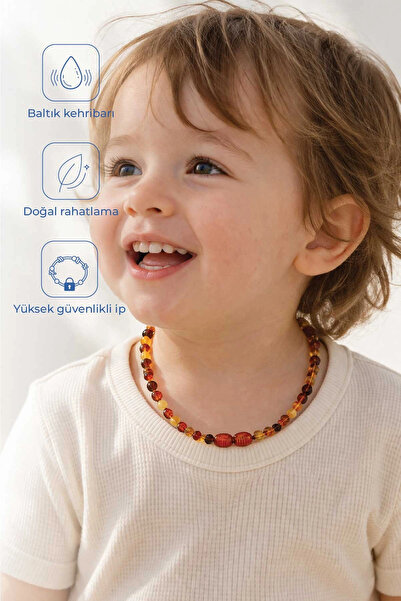 Kehribar Bebek Kolyesi 587 Multicolor