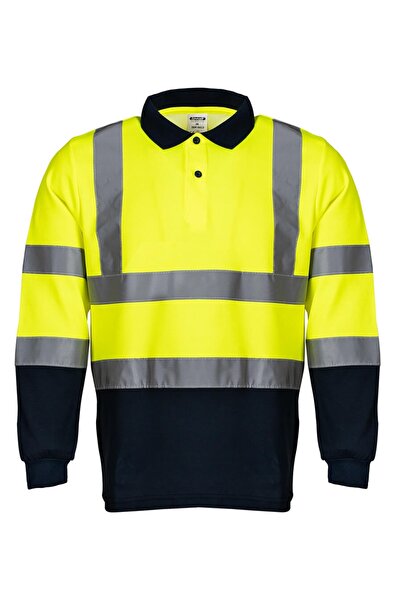 İŞMONT تي شيرت بياقة بولو عاكسة للضوء بأكمام طويلة