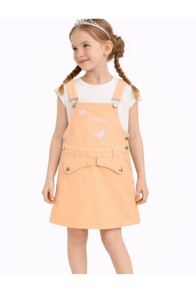 Casabony Salmon Gabardine Girls' Jumpsuit
