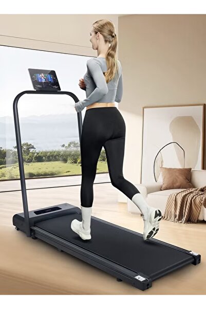 DOMEET Electric Treadmill , 2-in-1 Foldable Walking Pad with Handrail and Pho...