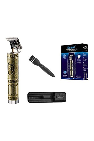 Kemei طقم ماكينة حلاقة الشعر الاحترافية KM-1974A ذهبي/فضي/أسود