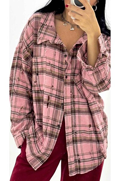 MERAKI MODE Pink checked shirt