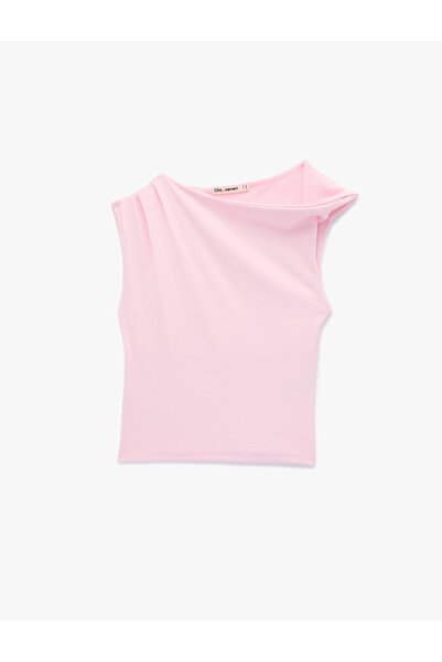 Koton Off-The-Shoulder Drape Detailed Cotton Tank Top