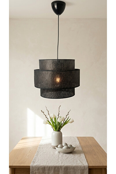 Decodelight Hazeran Rattan Hasır 3 Katlı 30x25 cm Başlıklı Pasta Model Tekli ...