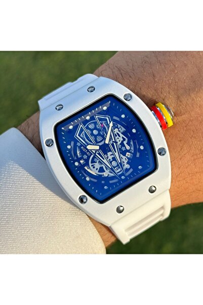 FANDER BLUE Arabic Number Dial White Face Sports Watch