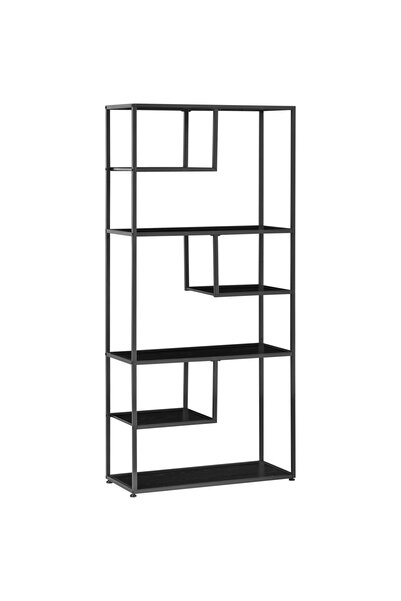 OEM 7-Level Re-Bloom Bookshelf, Particle Board/Steel, Black, 83 x 34 x 180 cm