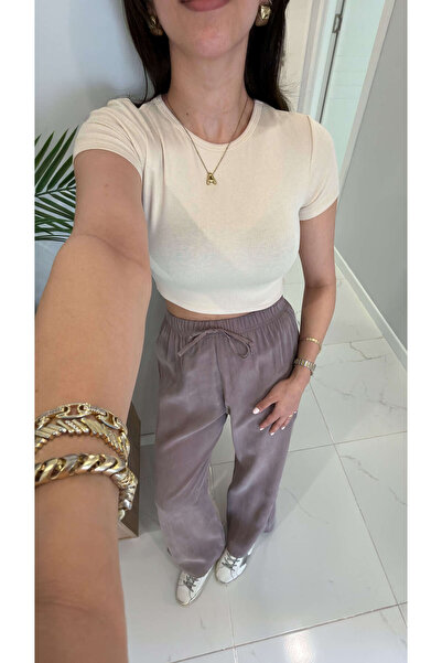 BİRCANÇİL Tricou crop modal Dlvin Diol Taş