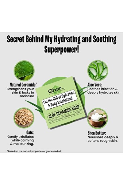 Ghar soaps Ghar Soap Natural Aloe Vera Soap