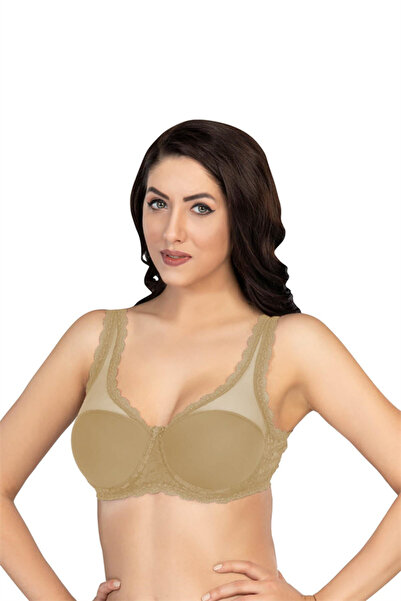 Aria's Closet . .T Ten Mi Emay 172 D Padded Lace Underwire Minimizer Gatherin...