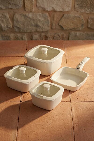 ACAR Ultimate Pro 8 Piece Square Cookware Set