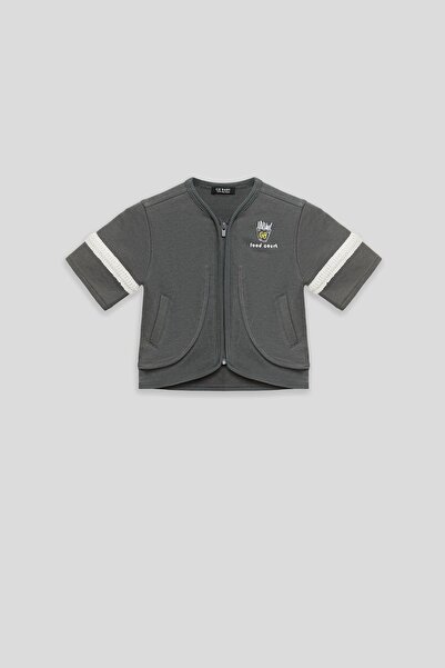 GB Baby Bg Store Baby Boy Anthracite Tracksuit Top