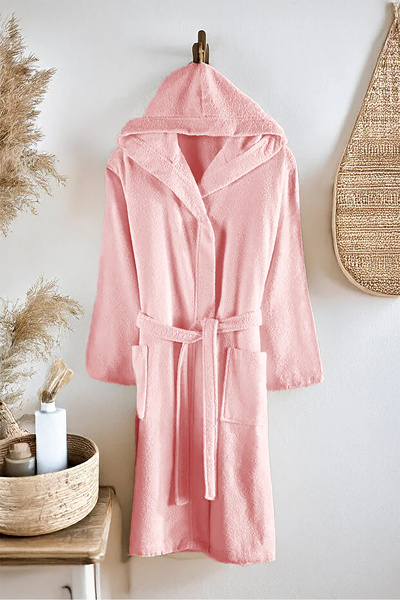 DNZGÜLCAN Halat de baie Talu cu glugă pentru femei și bărbați 100% bumbac |  ...