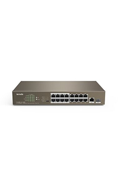 Universal تيندا محول شبكة غير قابل للإدارة 16 منفذ PoE بقوة 150 واط 10/100 1-...