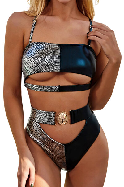 EFAYN.RO Women's swimsuit, 2 pieces, sexy summer model with cutout at the bre...