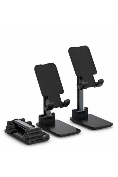 MTL حامل هاتف وتابلت قابل للطي والتمدد - حامل مكتبي قابل للتعديل، حامل محمول ...