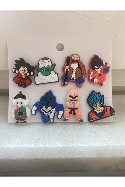 Empressco Dragon Ball Anime Terlik Süsü, Cross Terlik Jibbitz Aksesuarı 8 Adet