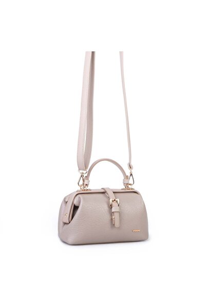 Nas Bag Genuine Leather Look Vintage Doctor's Bag Small Size Hand and Shoulde...