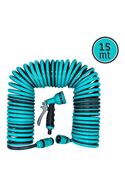 Daye Dy5915s Spiral Bahçe Sulama Hortum Seti 15 Mt