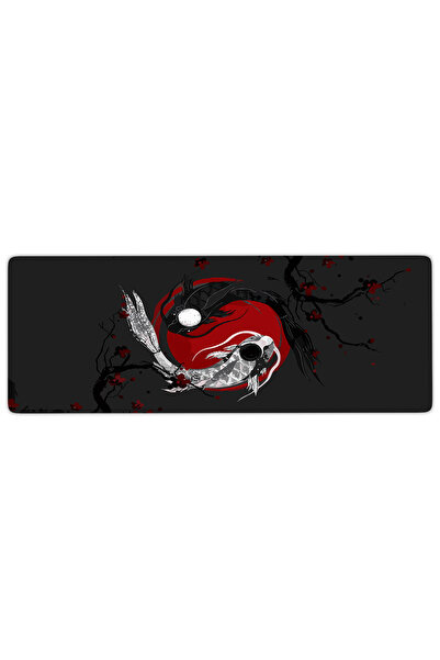 urzuva Yin Koi Gaming Oyuncu XL Mouse Pad Mousepad 90X40 cm 3Mm Dikişli Model