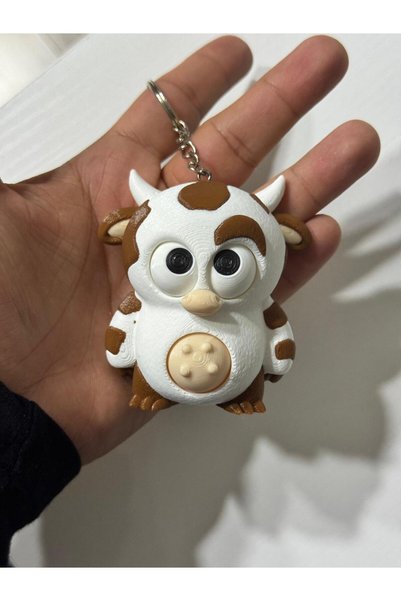 TRİDEON 3D Cow Model with Moving Eyes