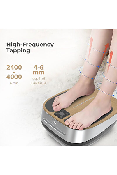 Zero Healthcare D-Medi Electric Foot Massager with Tapping, Heat & Touch Control for Deep Relaxation