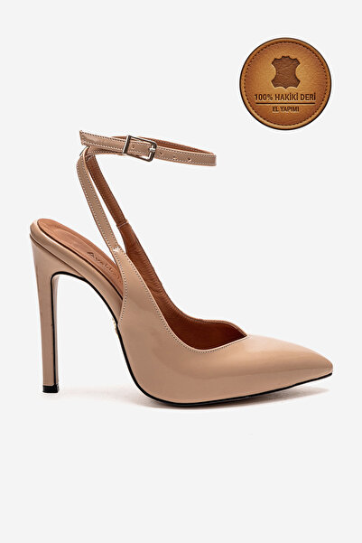 Ayakkabı Ateşi Γνήσιο δέρμα, γυμνό λουστρίνι, παπούτσια με μυτερή μύτη και ψη...
