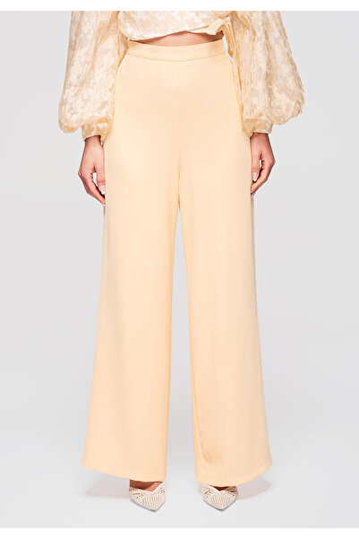 OMBRE Women's High Waist Elegant Pants OW-PA-E0009 Yellow