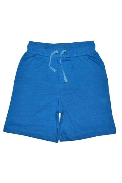 OrganicKid Basic Çocuk Flamlı Mavi Şort