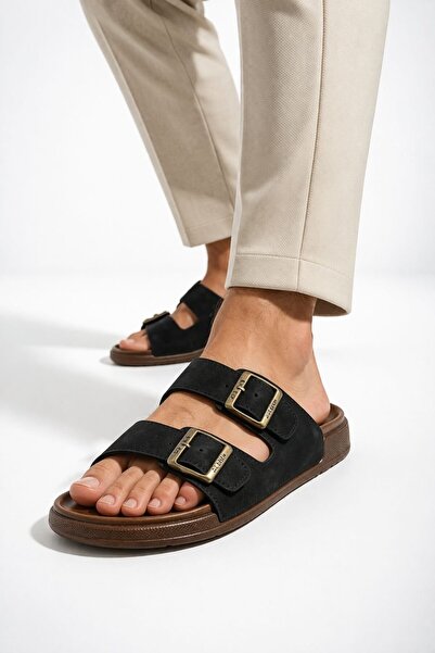 Slipcat Daily Men's Slippers with Double Buckle, Comfortable, Light Sole, Com...