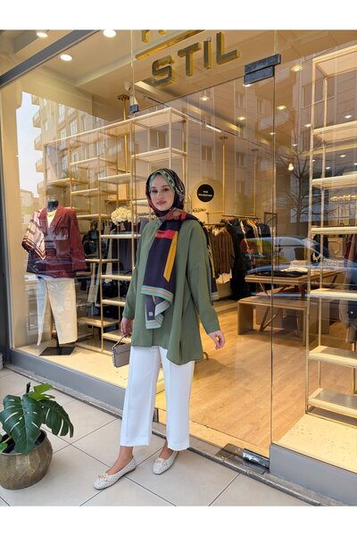 Nuss TENSEL GÖMLEK YEŞİL