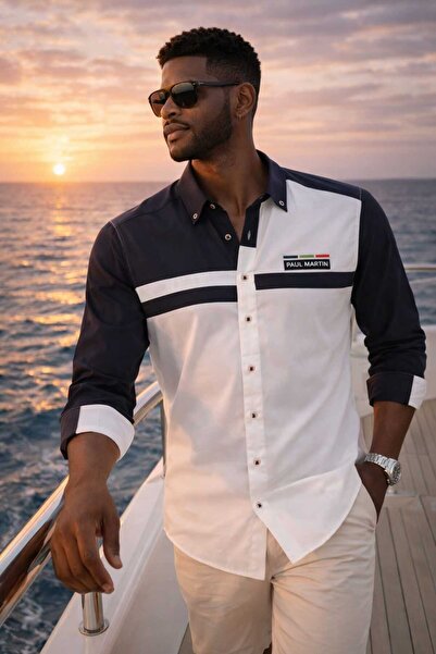 Paul Martin Canadian Pm3690R01 Sports Model Men's Shirt