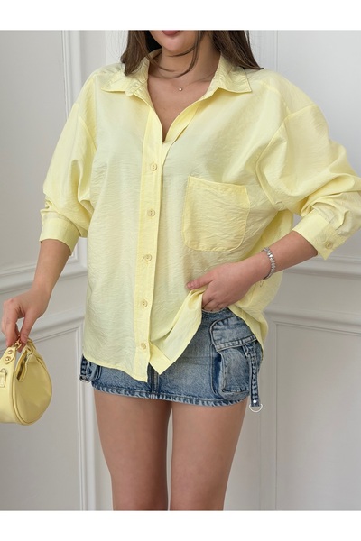 Füme Modal Casual Oversize Shirt