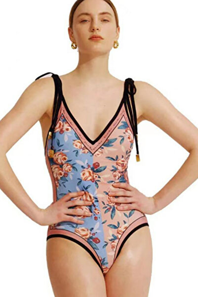 EFAYN.RO Women's swimsuit, 1 piece, versatile two-sided model, size M, blue w...