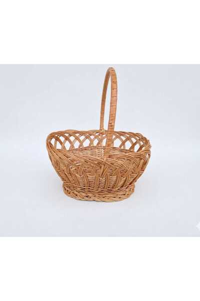 OEM Handmade Wicker Easter Basket with Handle, No. 1 Small