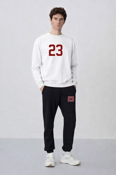 ZAVIXO -طقم علوي وسفلي من القماش الناعم ذو 3 خيوط للرجال - مثالي للاستخدام ال...