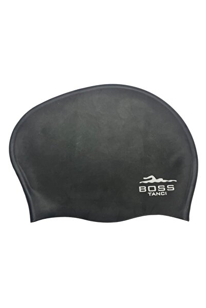 bostancı Long Hair Silicone Swimming Cap Pool Sea Swimming Cap Bun Cap