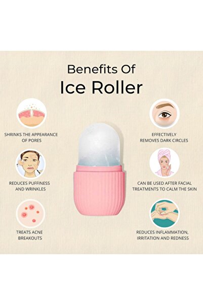 Ghar soaps أداة تدليك بالثلج للرقبة والوجه والعينين، أداة وجهية قابلة لإعادة ...