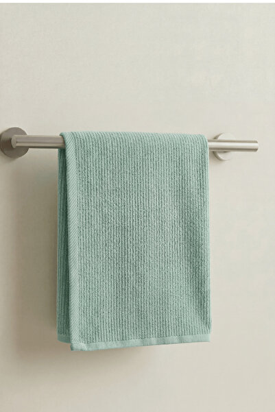 Anılsan Stria Green Hand Towel - 60X100Cm, 250Gr, 100% Cotton