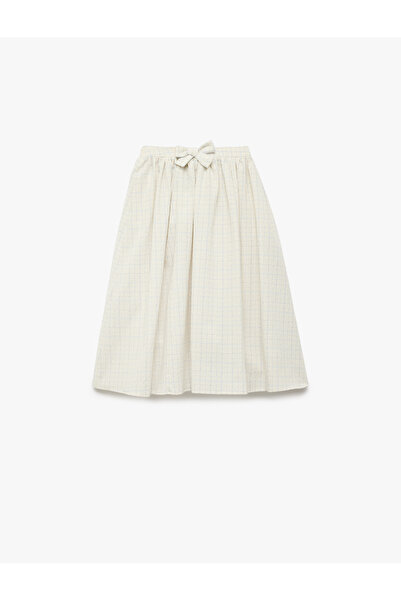 Koton Fusta midi plisată în linie A cu detaliu fundă