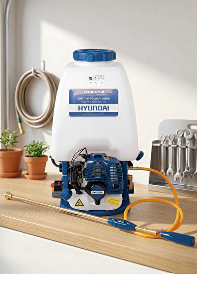 Hyundai Turbo 768 Pulverizatör İlaçlama Motoru 25 Lt
