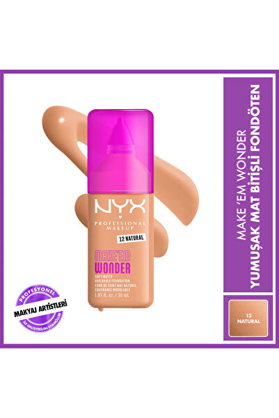 NYX Make em Wonder Fondöten 012 Natural